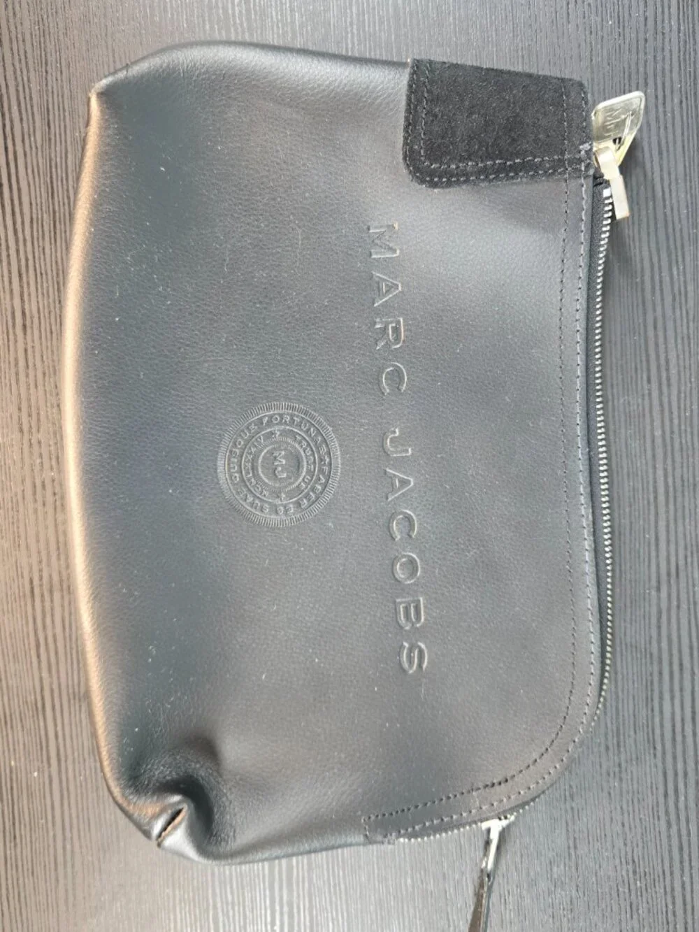 Authentic Marc Jacobs black leather Bank Bag